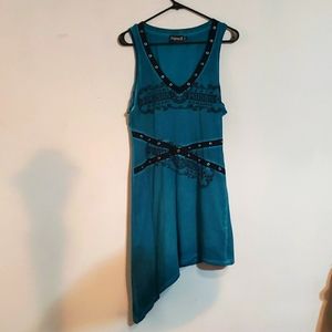 T shirt dress distressed XL